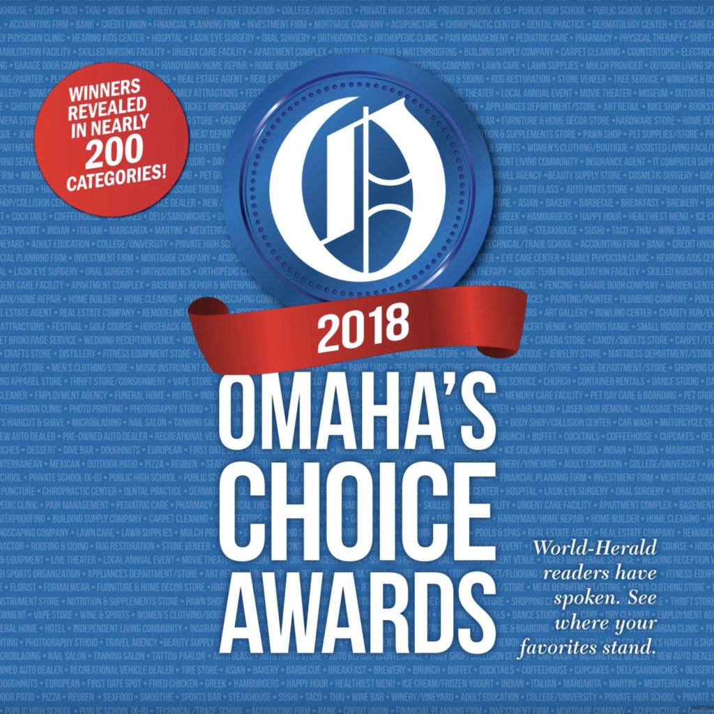 2018 Omaha's choice awards Physical Therapy C.O.R.E. Physical Therapy